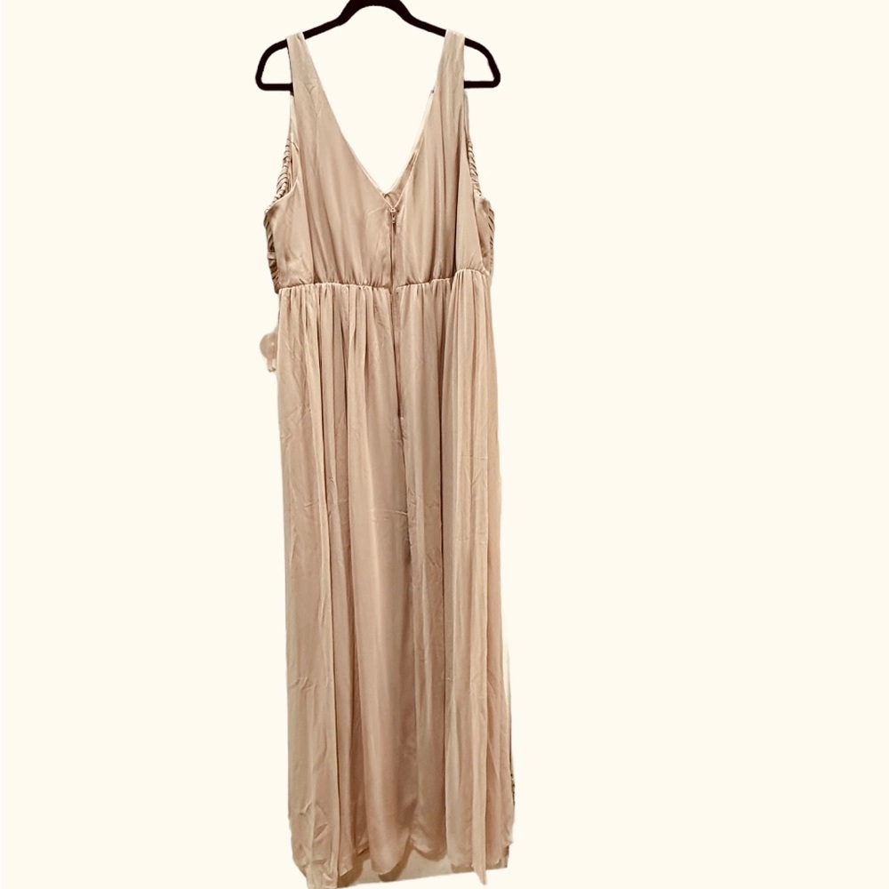 Birdy Grey LAURIE EMPIRE DRESS CHIFFON TAUPE Curve 3X NEW NWT - Picture 4 of 6